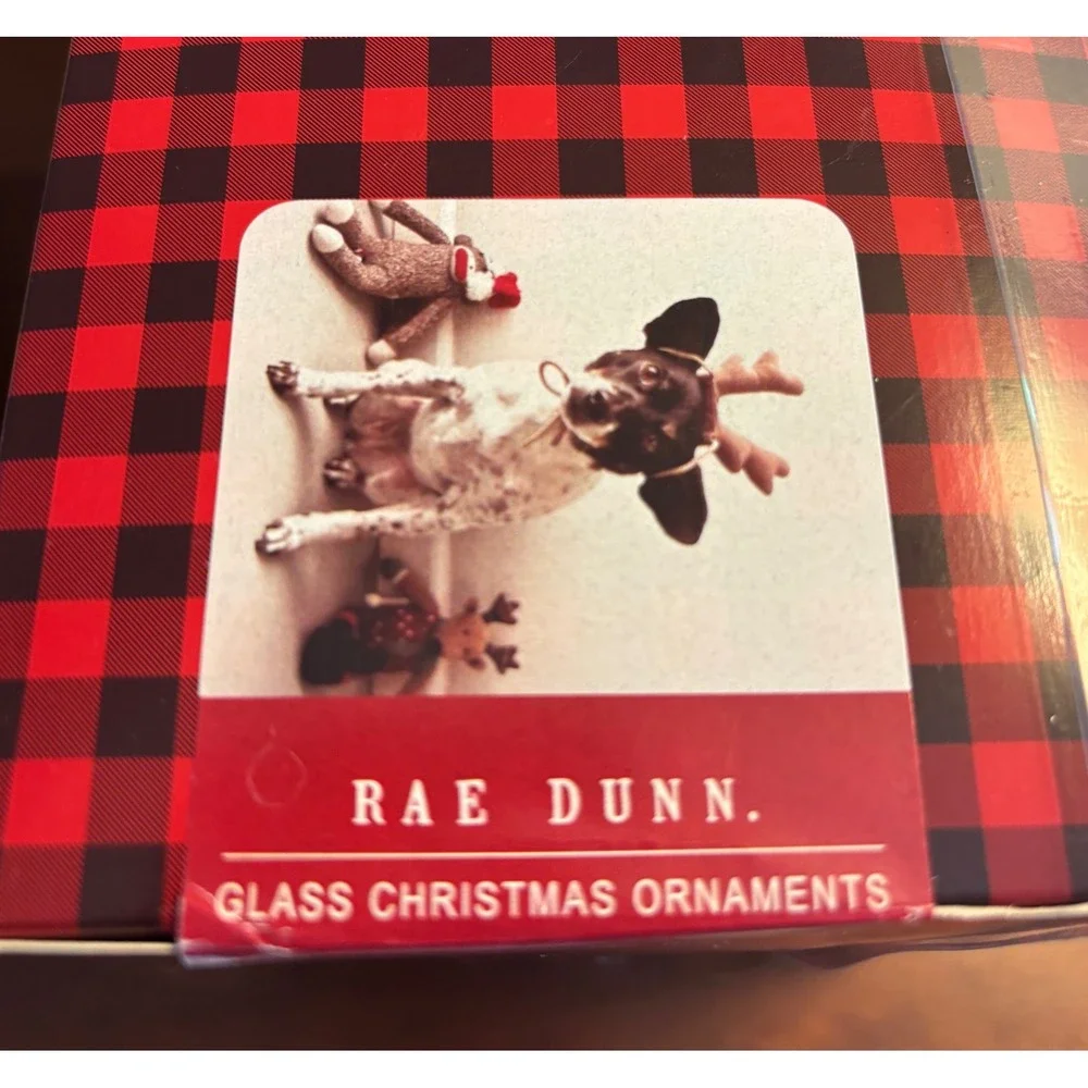 Rae Dunn Christmas Ornament Bundle Naughty Nice Feliz‎ Navidad It's Lit 7pc Set